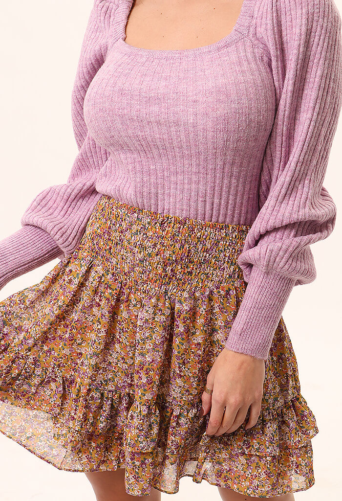 Bouznika Shirred Mini Skirt - KK Bloom ...